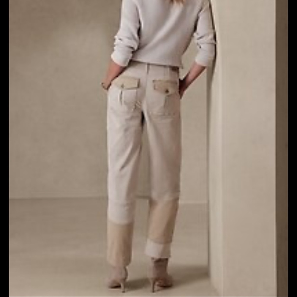 Banana Republic - Barrel Authentic Patchwork Chin… - image 3